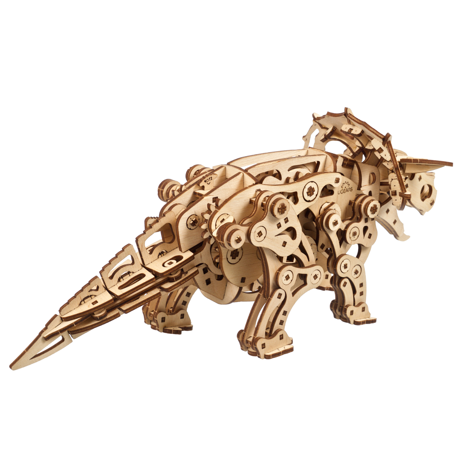 ugears-triceratops-dinosauro-meccanico-in-legno-da-costruire image 2