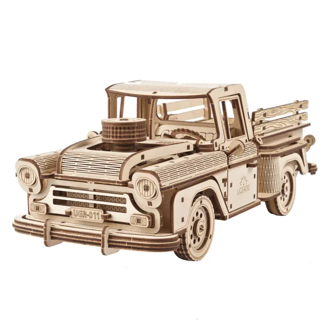 ugears-pickup-lumberjack-kit-camioncino-meccanico-in-legno image 1