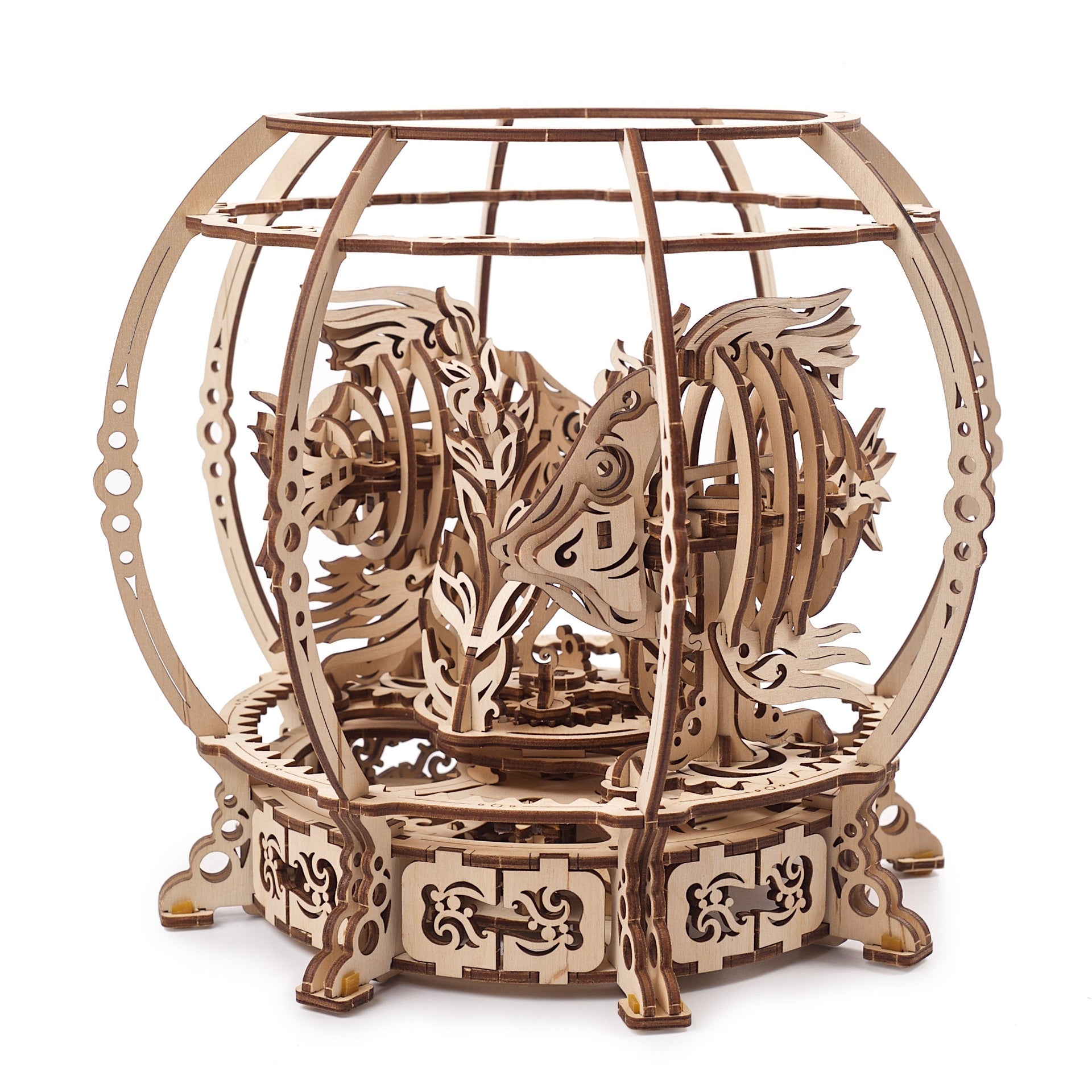 ugears-mechanical-aquarium-kit-di-modellismo-in-legno-3d-acquario-meccanico image 1