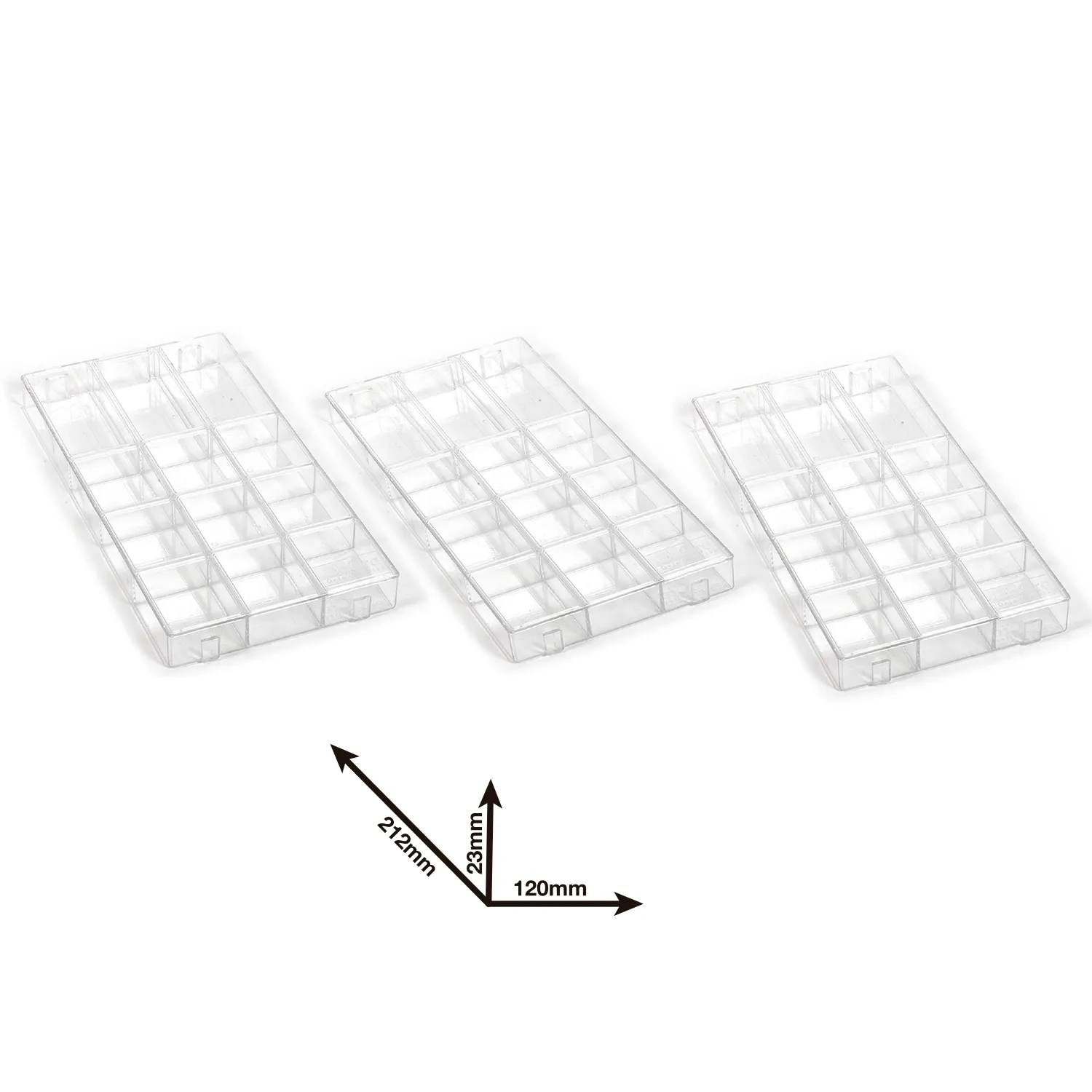 occre-vassoi-organizer-in-plastica-confezione-da-3-vassoi image 1