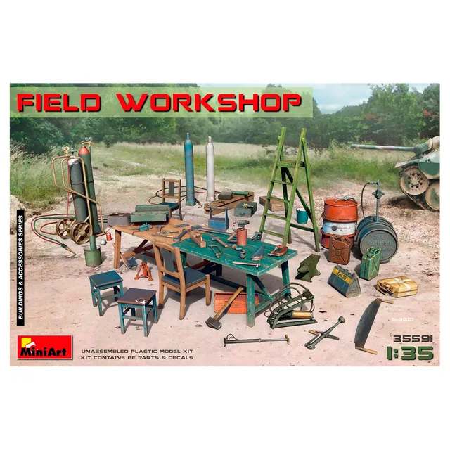 ak-interactive-1-35-field-workshop-diorama-officina-da-campo-in-scala-1-35 image 1