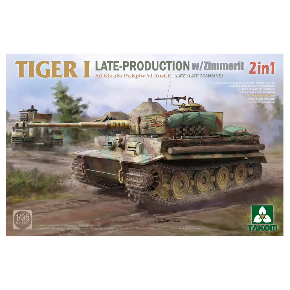 ak-interactive-tiger-i-late-production-w-zimmerit-sd-kfz-181-pz-kpfw-vi-ausf-e-1 image 1