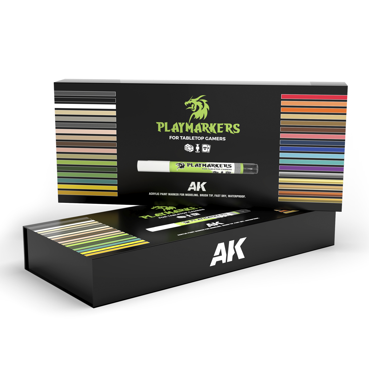 ak-interactive-caja-especial-playmarkers-set-34-pennarelli-per-modellismo-miniat image 2