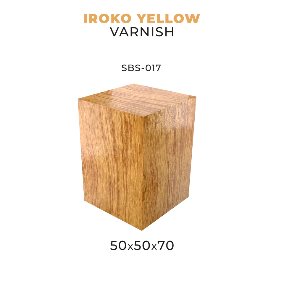 scale75-base-in-legno-jatoba-iroko-yellow-varnish-50x50x70-mm-per-miniature image 1