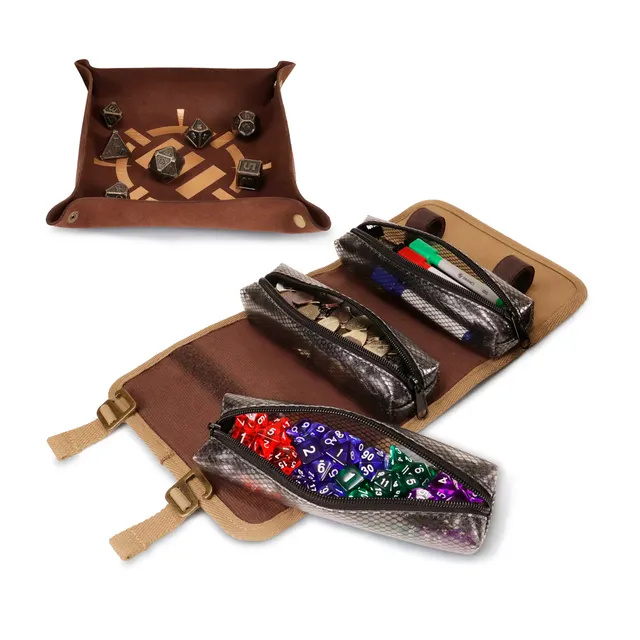 enhance-venture-canvas-dice-case-custodia-per-dadi-con-vassoio-e-3-pochette-rimo image 1