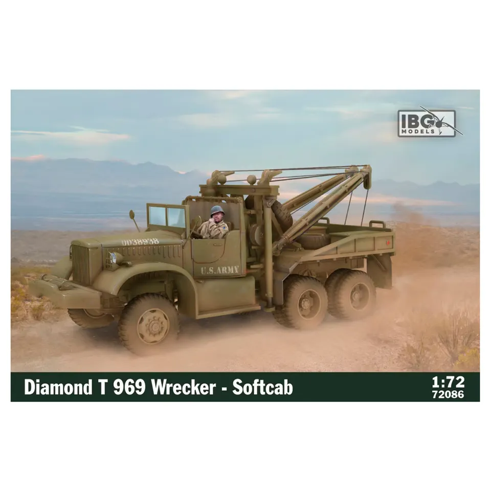 ak-interactive-diamond-t-969-wrecker-softcab-1-72-kit-modello-camion-militare-re image 1