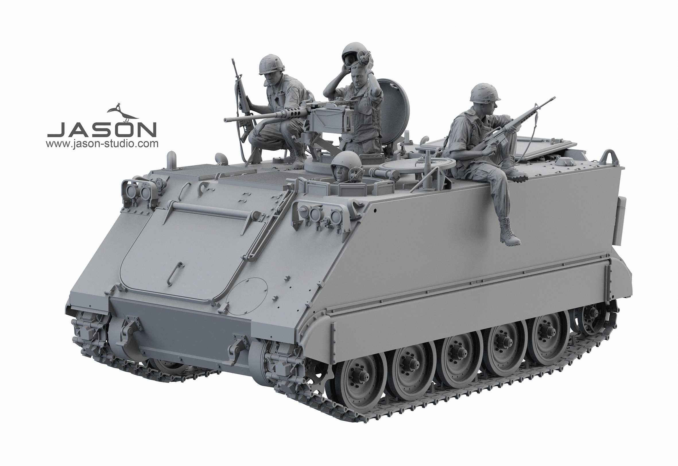 ak-interactive-1-16-equipaggio-e-fanteria-m113-apc-set-figurine-armored-personne image 4