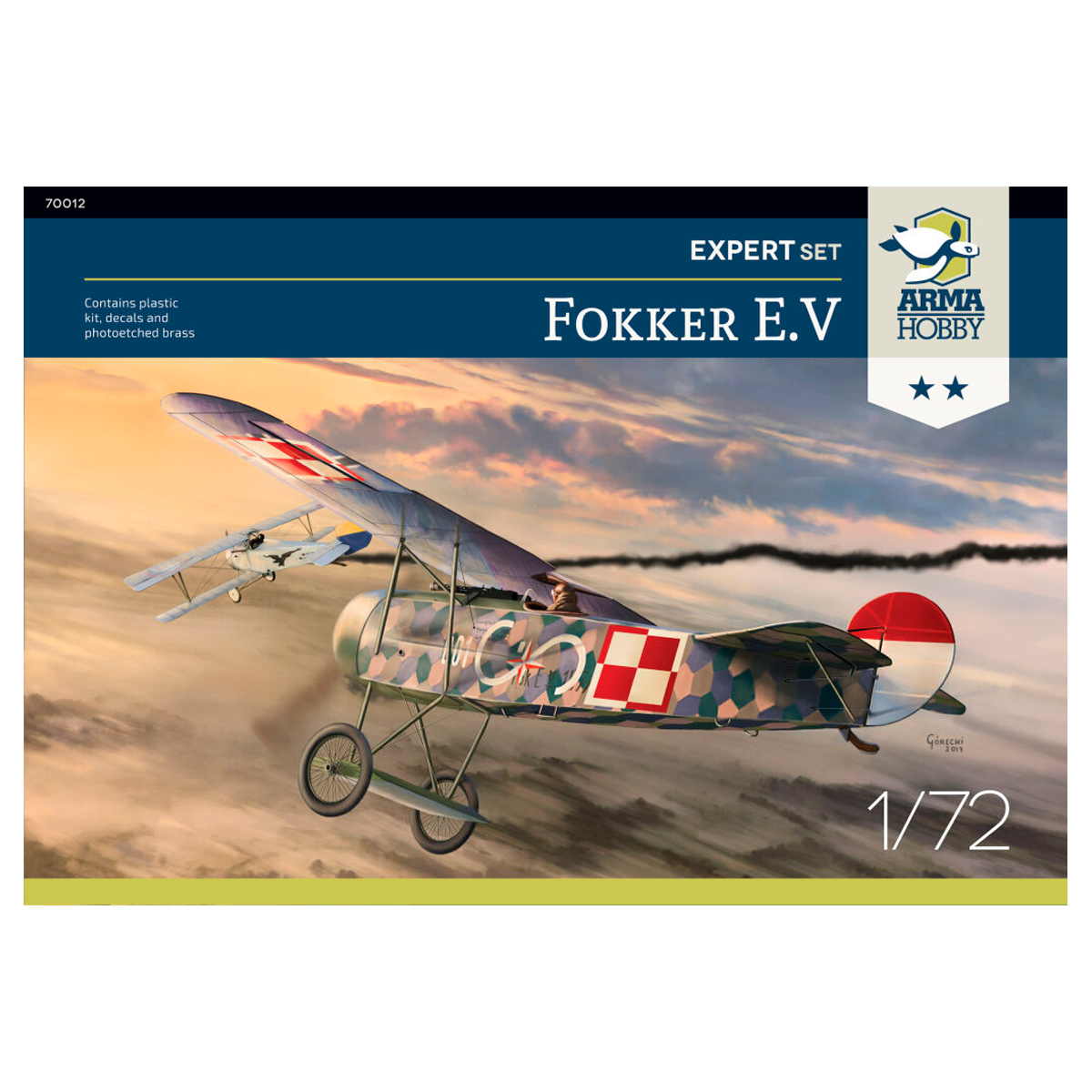 ak-interactive-fokker-e-v-expert-set-1-72-kit-aereo-scala-1-72 image 1