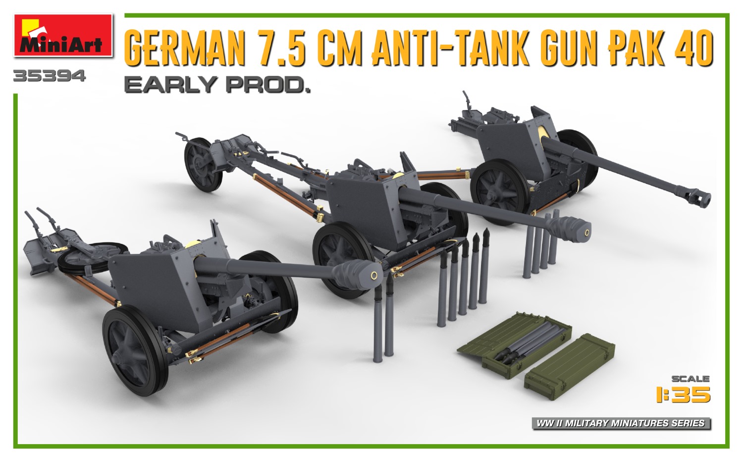ak-interactive-1-35-german-7-5cm-anti-tank-gun-pak-40-early-prod image 4
