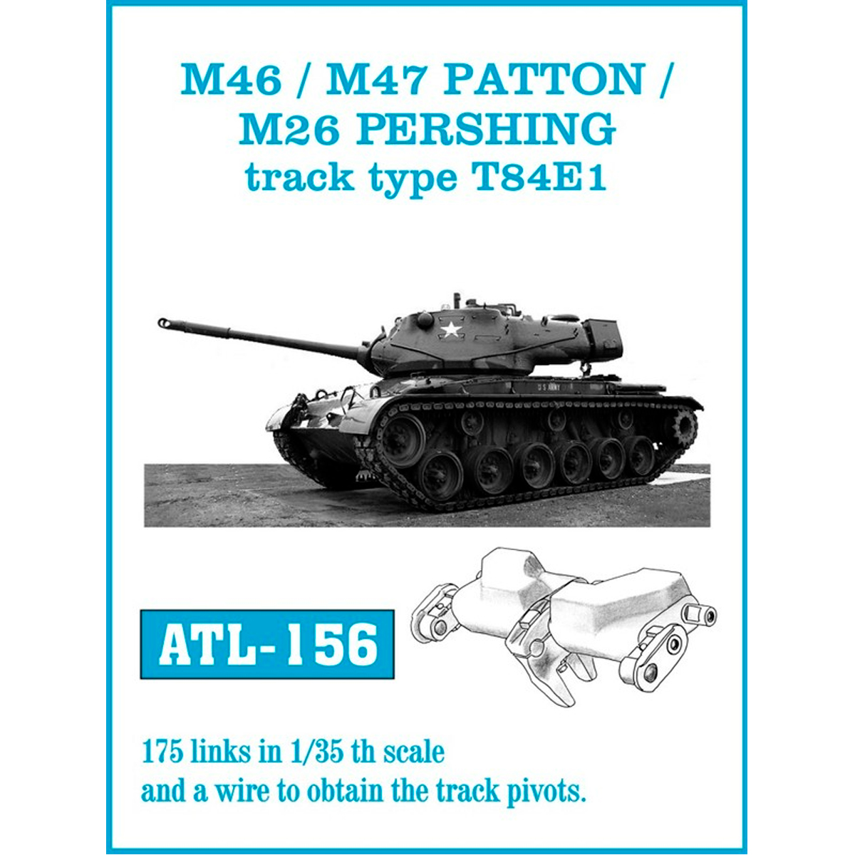 ak-interactive-1-35-metal-tracks-t84e1-per-m46-m47-patton-e-m26-pershing image 1