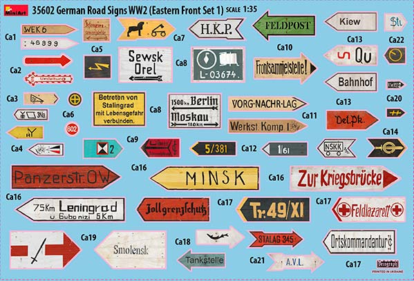 ak-interactive-1-35-german-road-signs-ww2-set-1-fronte-orientale image 5