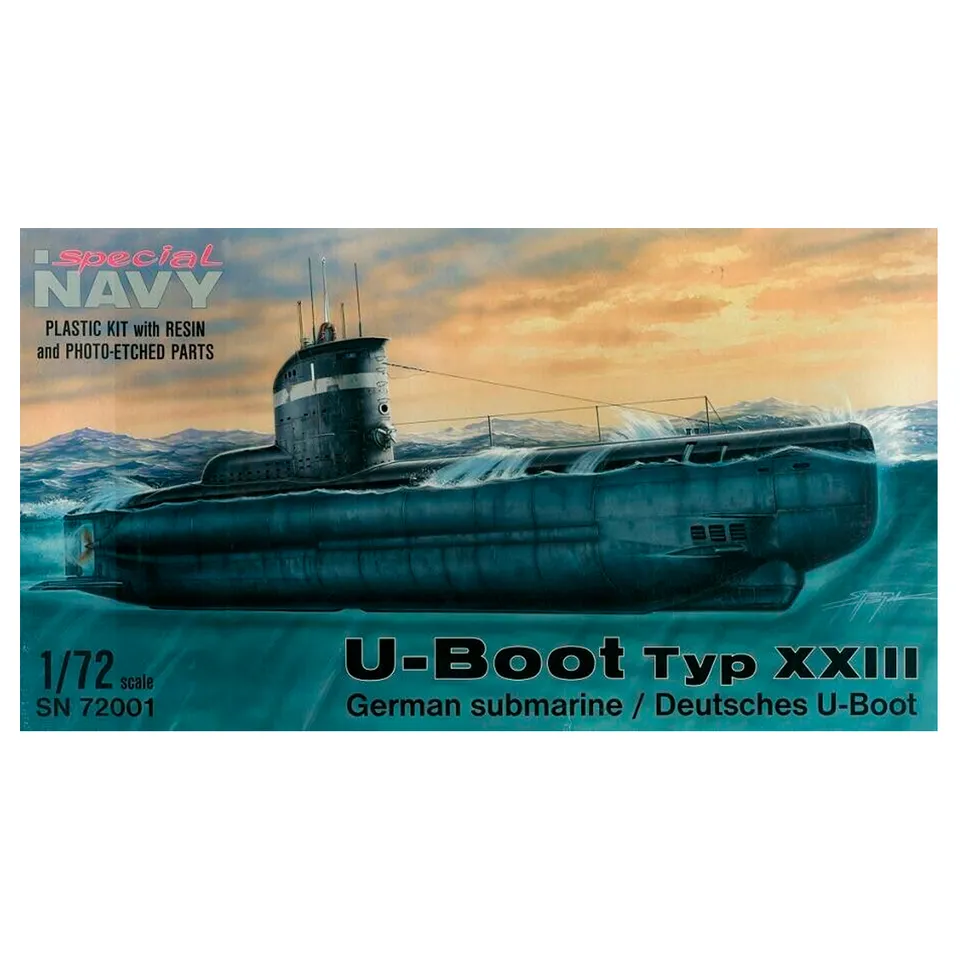 ak-interactive-deutsches-u-boot-typ-xxiii-1-72-kit-di-modellismo-navale image 1