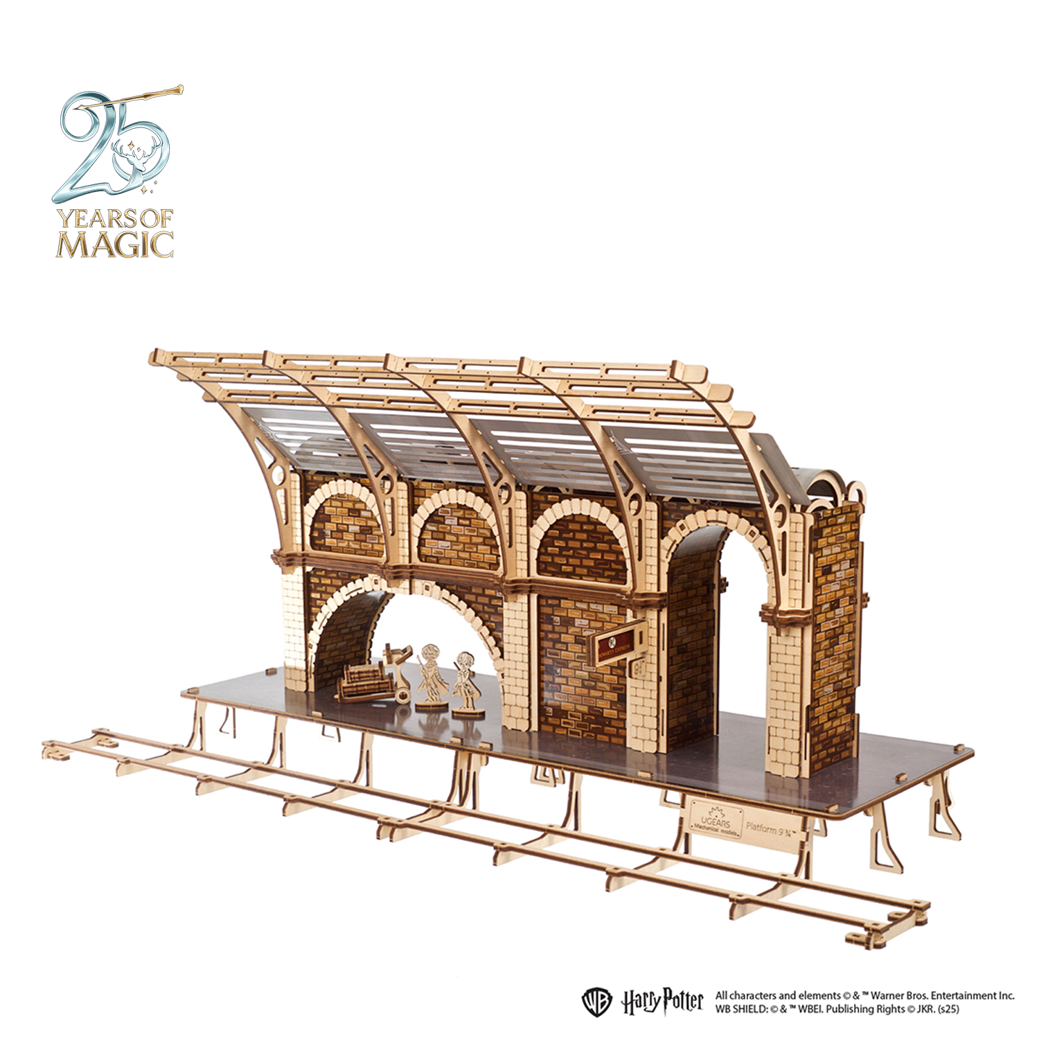 ugears-platform-9-binario-9-harry-potter-in-legno-da-costruire-king-s-cross image 2