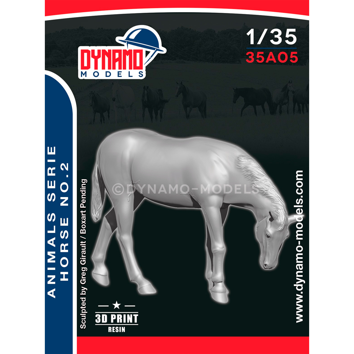 ak-interactive-1-35-animal-set-horse-no-2-set-di-animali-per-modellismo image 1