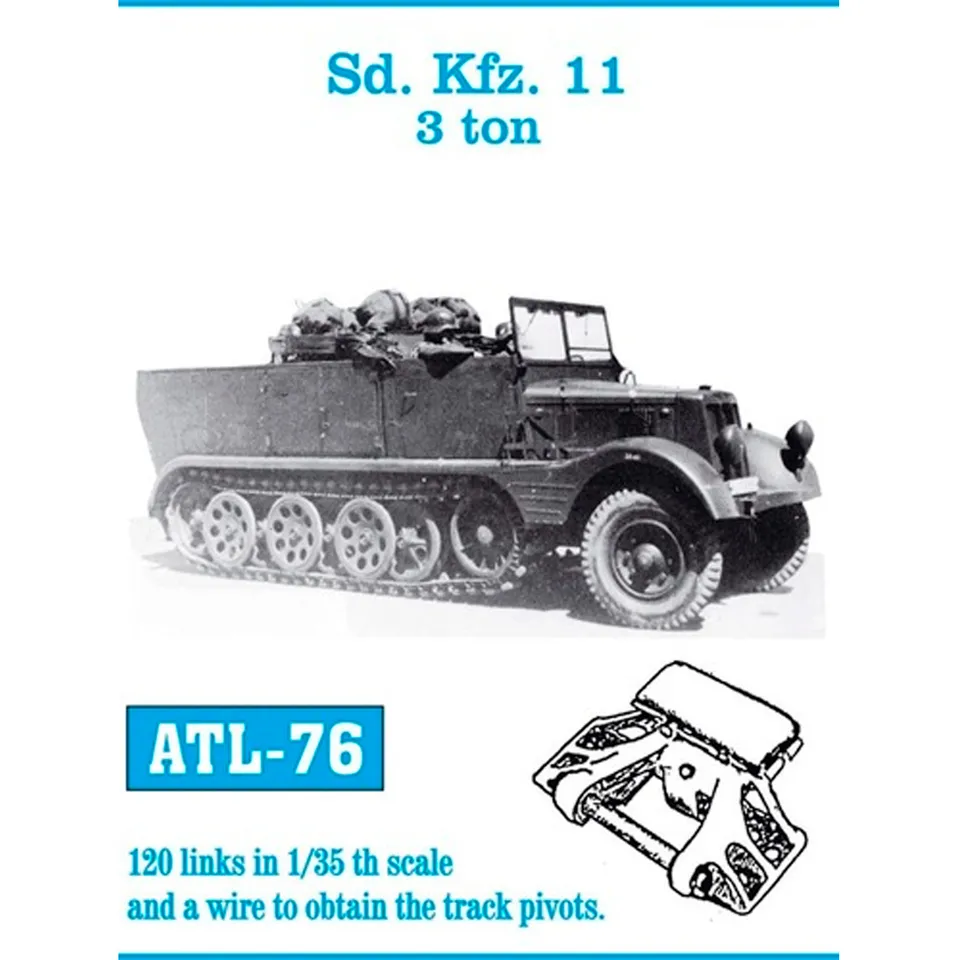 ak-interactive-1-35-metal-tracks-sd-kfz-11-3-ton-cingoli-in-metallo image 1