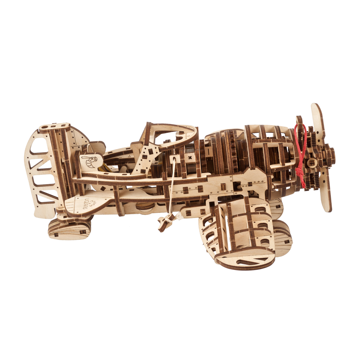 ugears-mad-hornet-airplane-modellino-meccanico-ad-elastico-in-legno-serie-medium image 3