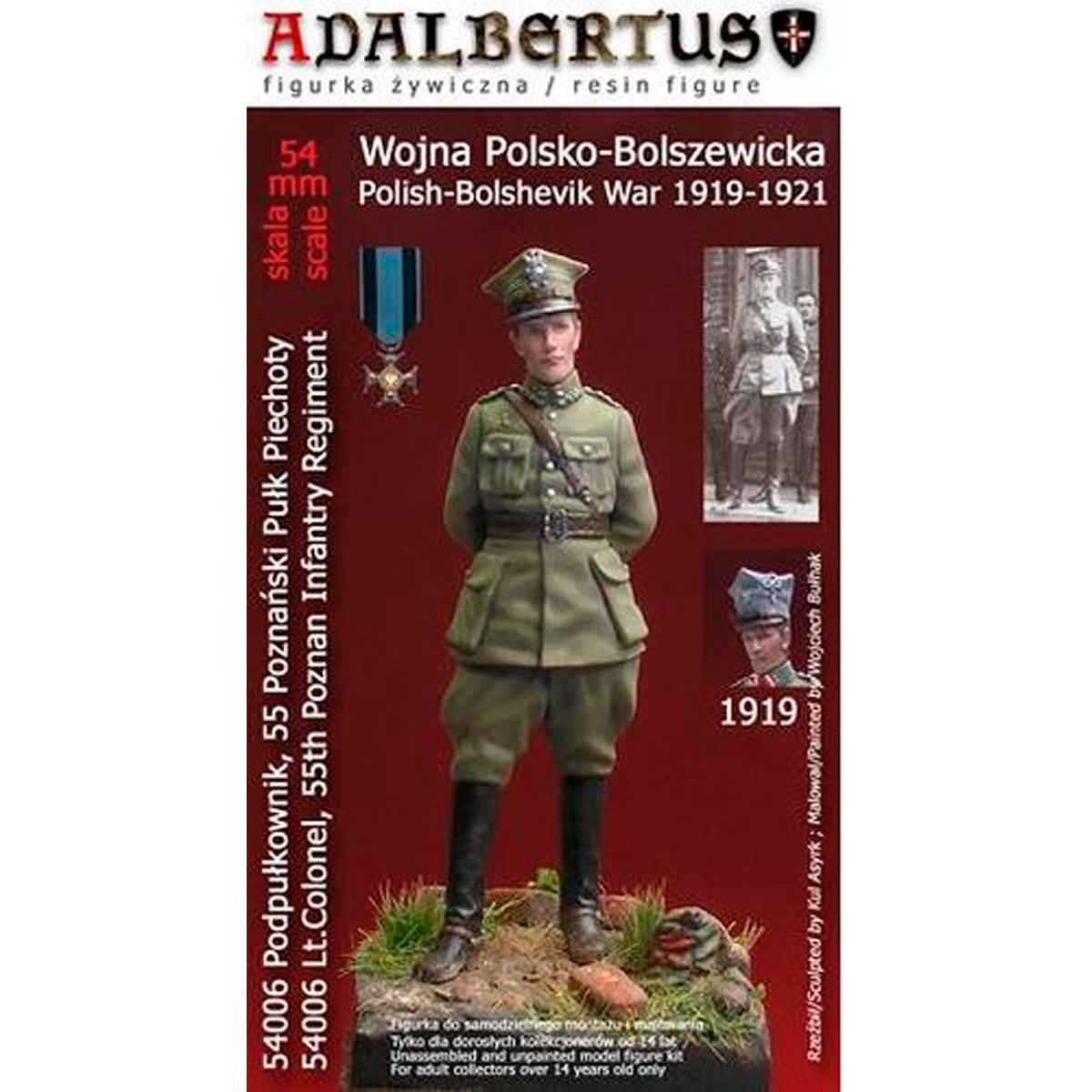 ak-interactive-adalbertus-54mm-polish-officer-guerra-polacco-bolscevica-1920-fig-2 image 1