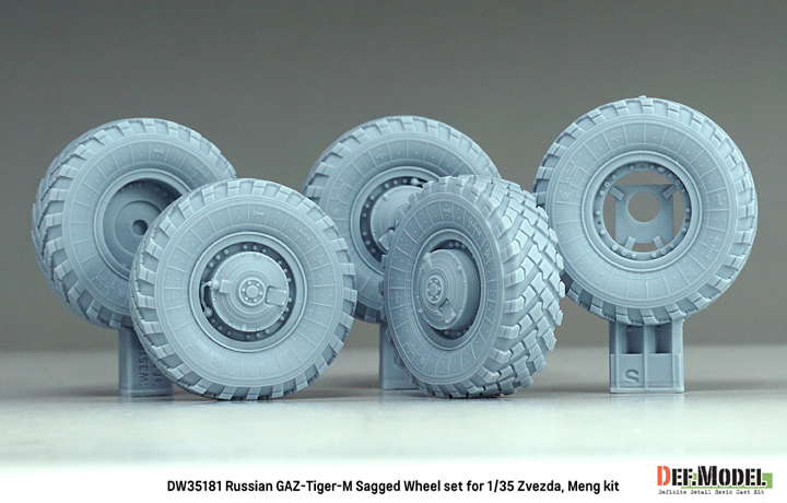ak-interactive-russian-gaz-tiger-m-sagged-wheel-set-per-kit-zvezda-meng-1-35-set image 6