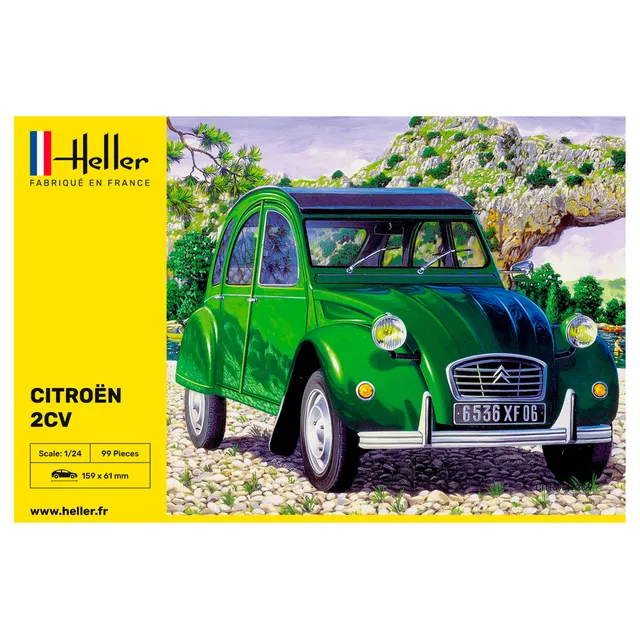 ak-interactive-citro-n-2-cv-1-24-kit-di-modellismo-da-costruire-e-dipingere image 1