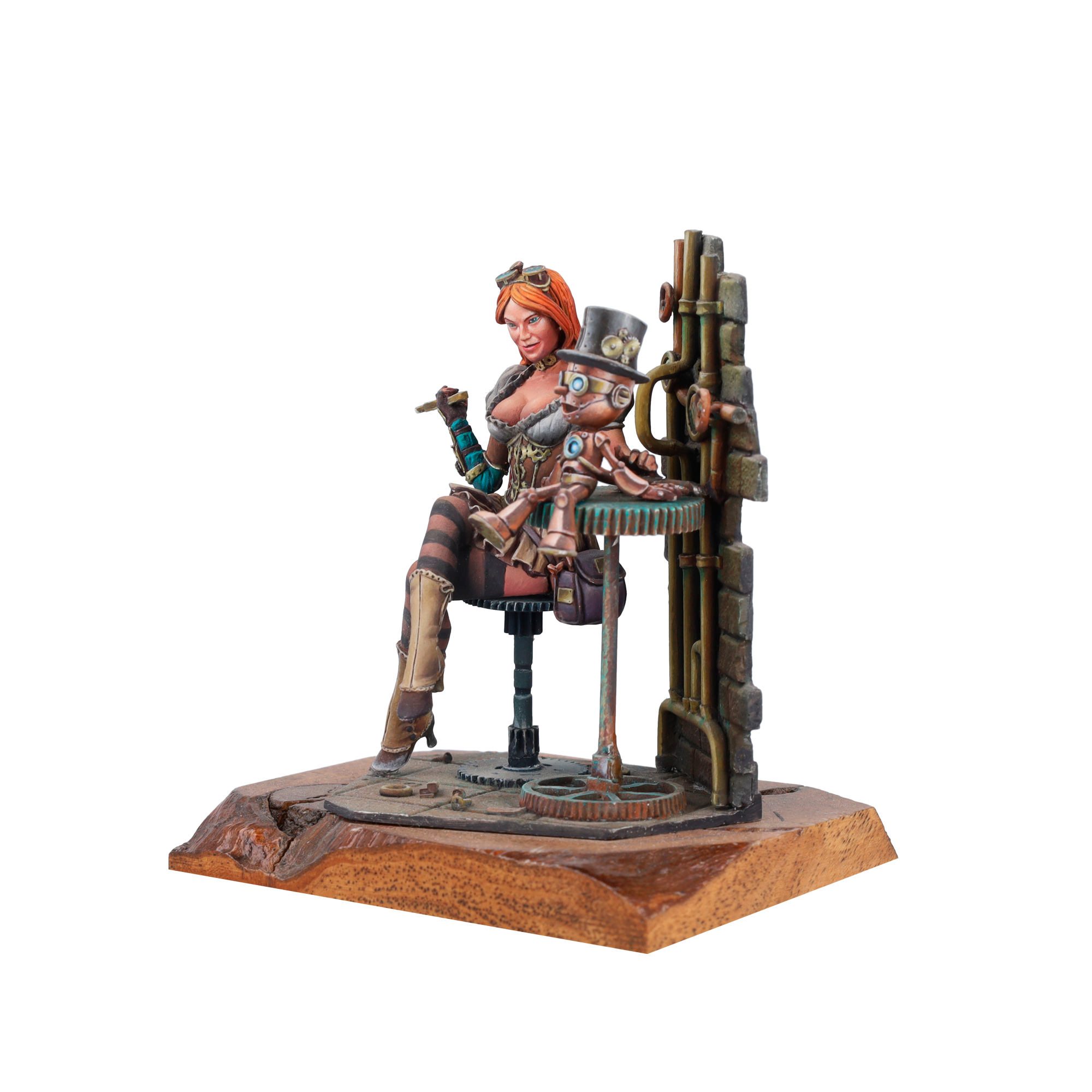 scale75-ilsa-s-mech-lab-miniatura-75mm-steam-wars-in-resina-e-metallo-bianco-da- image 6