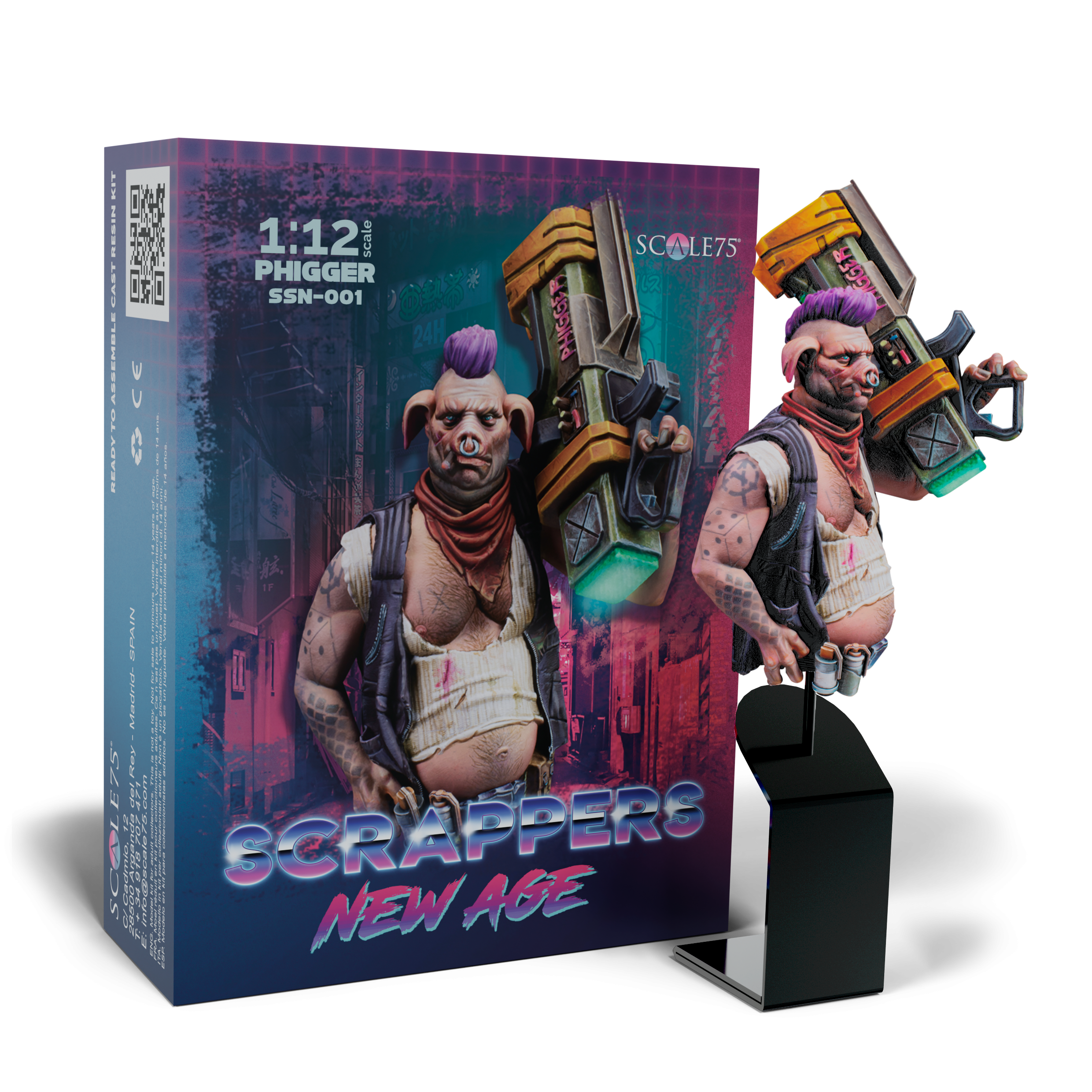 scale75-phigger-scrappers-new-age-figura-resina-1-10-da-montare-e-dipingere image 1
