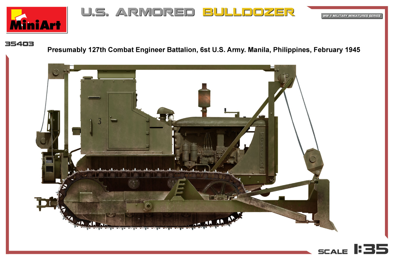 ak-interactive-1-35-u-s-armored-bulldozer-modello-da-costruire-e-dipingere image 7