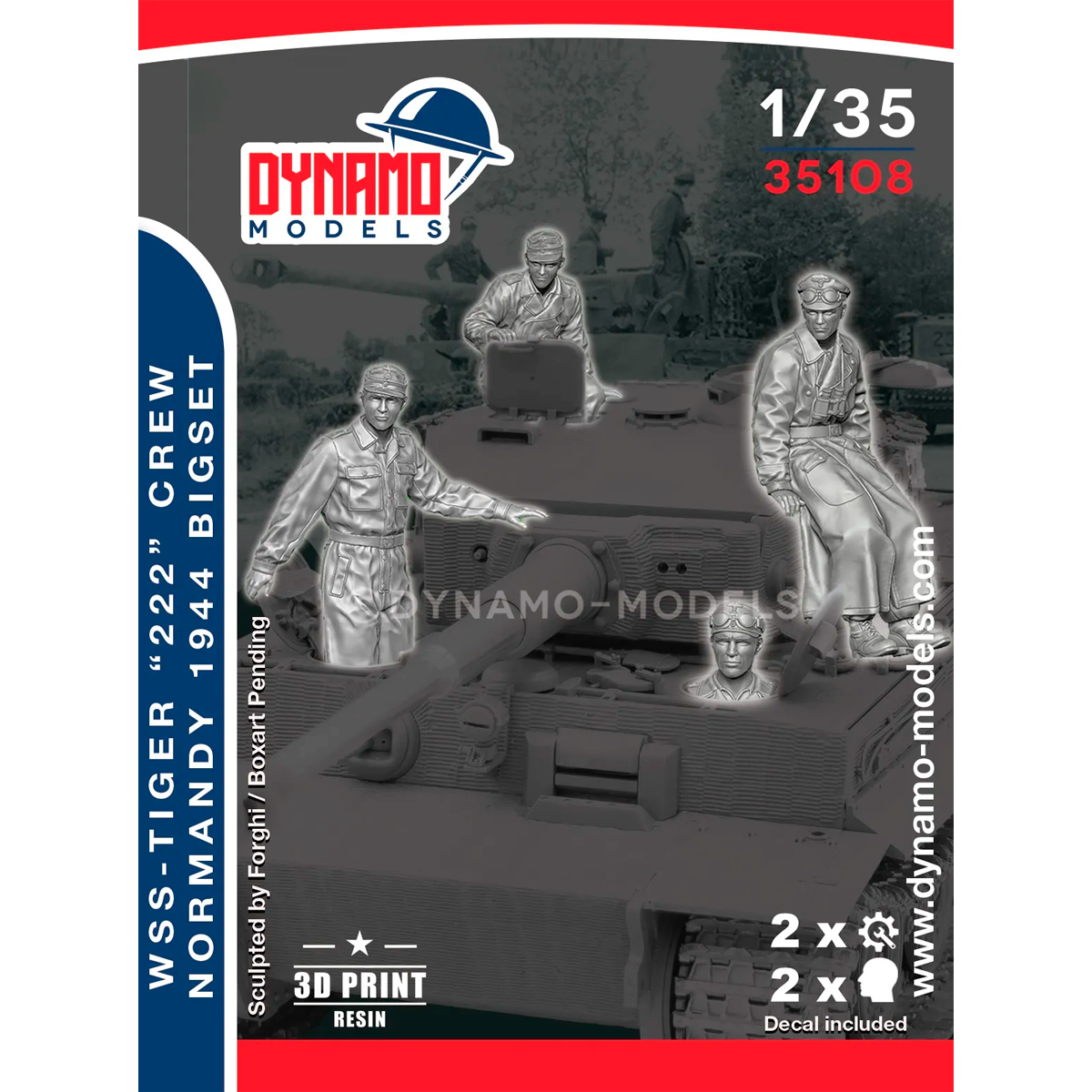 ak-interactive-1-35-wss-tiger-222-crew-normandy-big-set-include-decals image 1