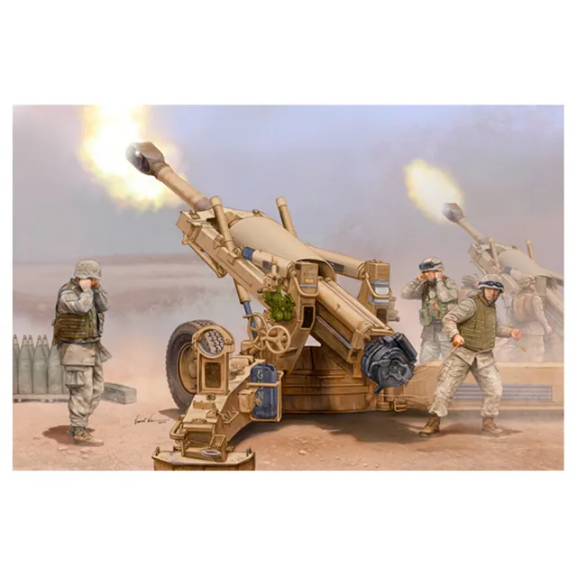 ak-interactive-1-16-m198-155mm-towed-howitzer-kit-modellismo-obice-in-scala-1-16 image 1