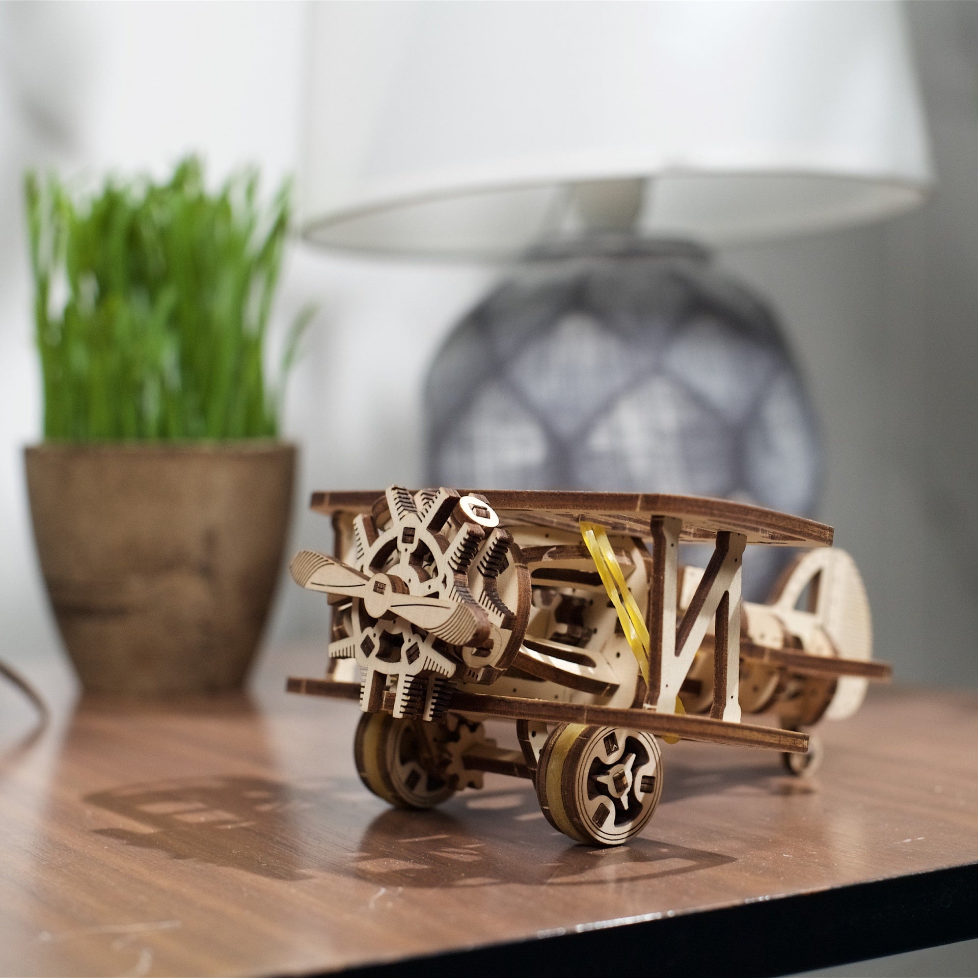 ugears-mini-biplane-aereo-biplano-in-legno-u-mini-da-costruire image 8