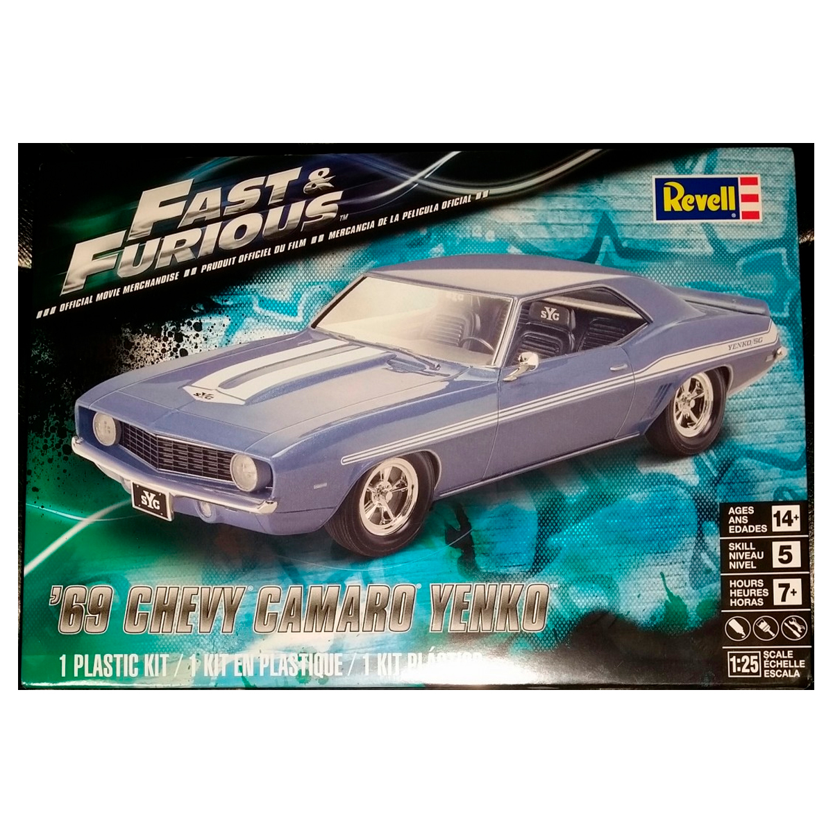 ak-interactive-1-25-fast-furious-69-chevy-camaro-yenko-2 image 1