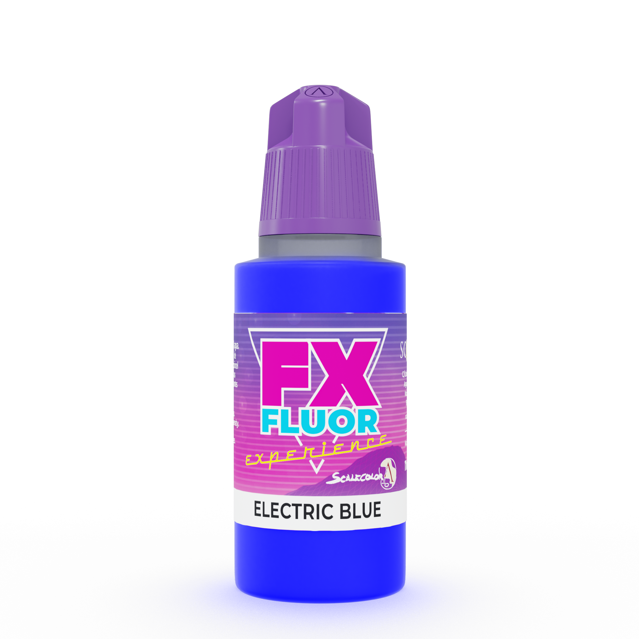 scale75-electric-blue-colore-acrilico-effetto-uv-17-ml-opaco-pennello-e-aerograf image 1