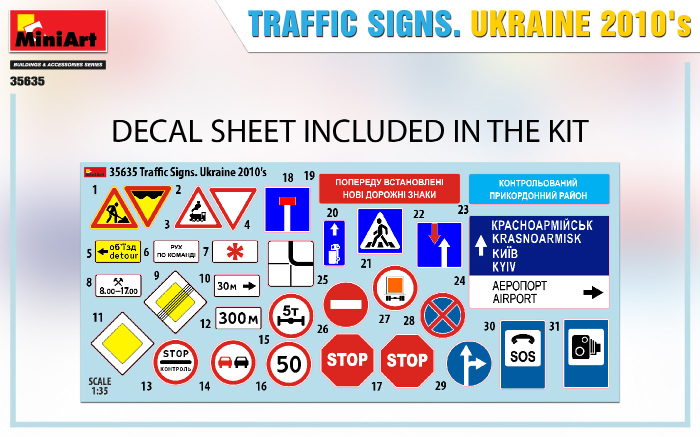 ak-interactive-1-35-traffic-signs-ukraine-2010s-set-segnali-stradali-per-diorami image 4
