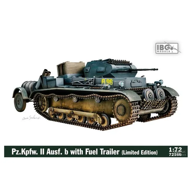 ak-interactive-1-72-panzer-ii-ausf-b-con-rimorchio-carburante-kit-modellismo-edi image 1