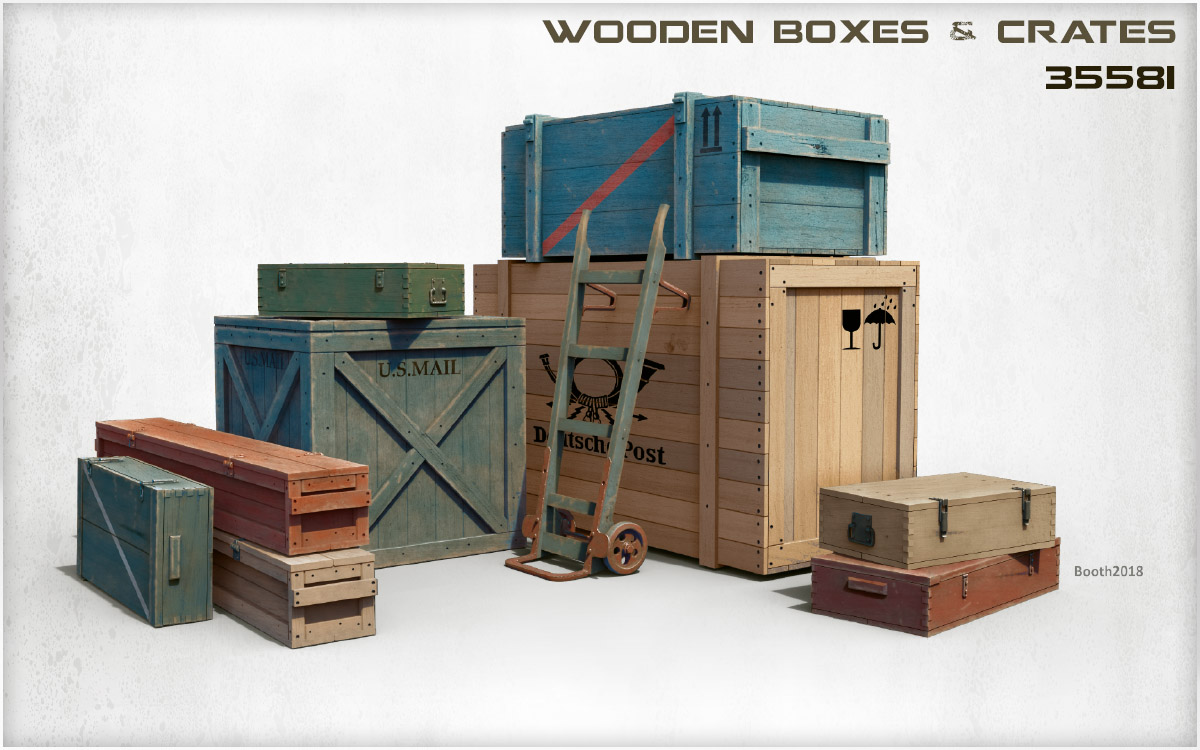 ak-interactive-1-35-wooden-boxes-crates-set-di-12-casse-in-legno-per-modellismo image 3