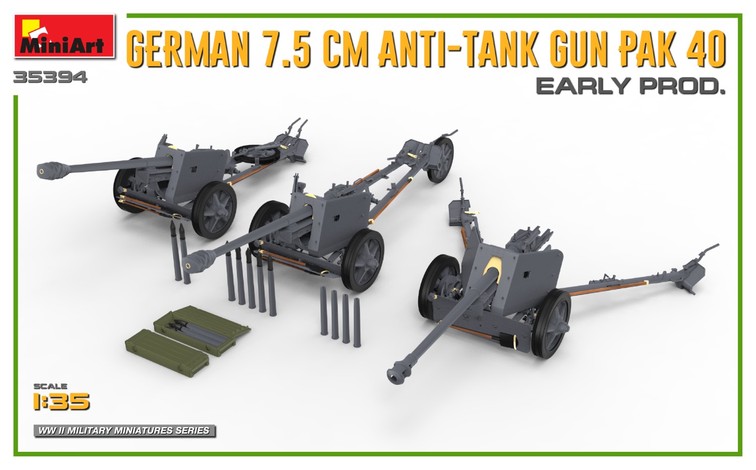 ak-interactive-1-35-german-7-5cm-anti-tank-gun-pak-40-early-prod image 3