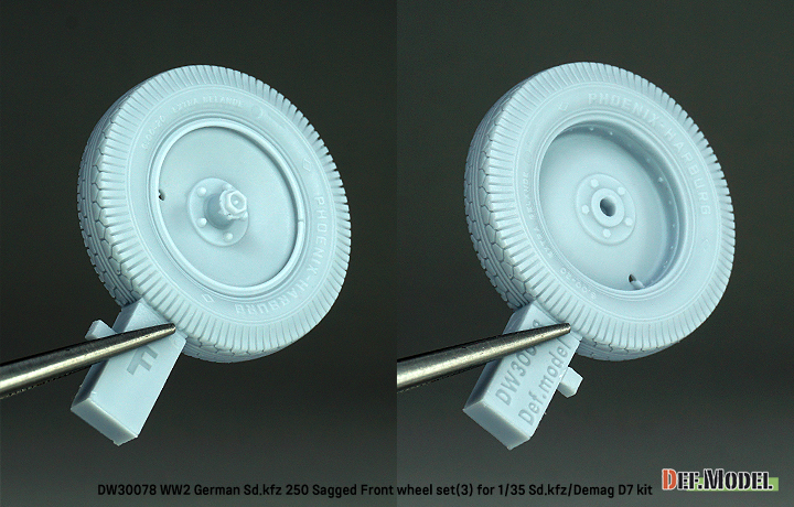 ak-interactive-ww2-german-sd-kfz-250-sagged-wheel-set-3-for-1-35-sd-kfz-250-dema image 4