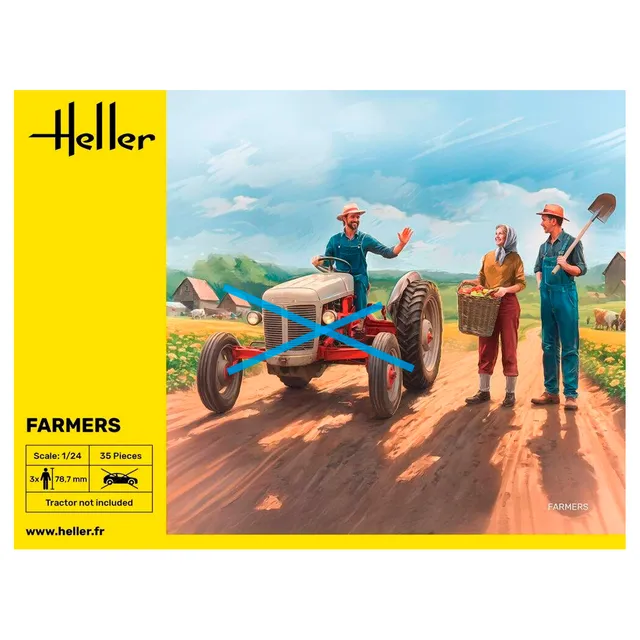 ak-interactive-1-24-farmers-set-di-4-figure-contadine-in-scala-1-24-da-montare-e image 1