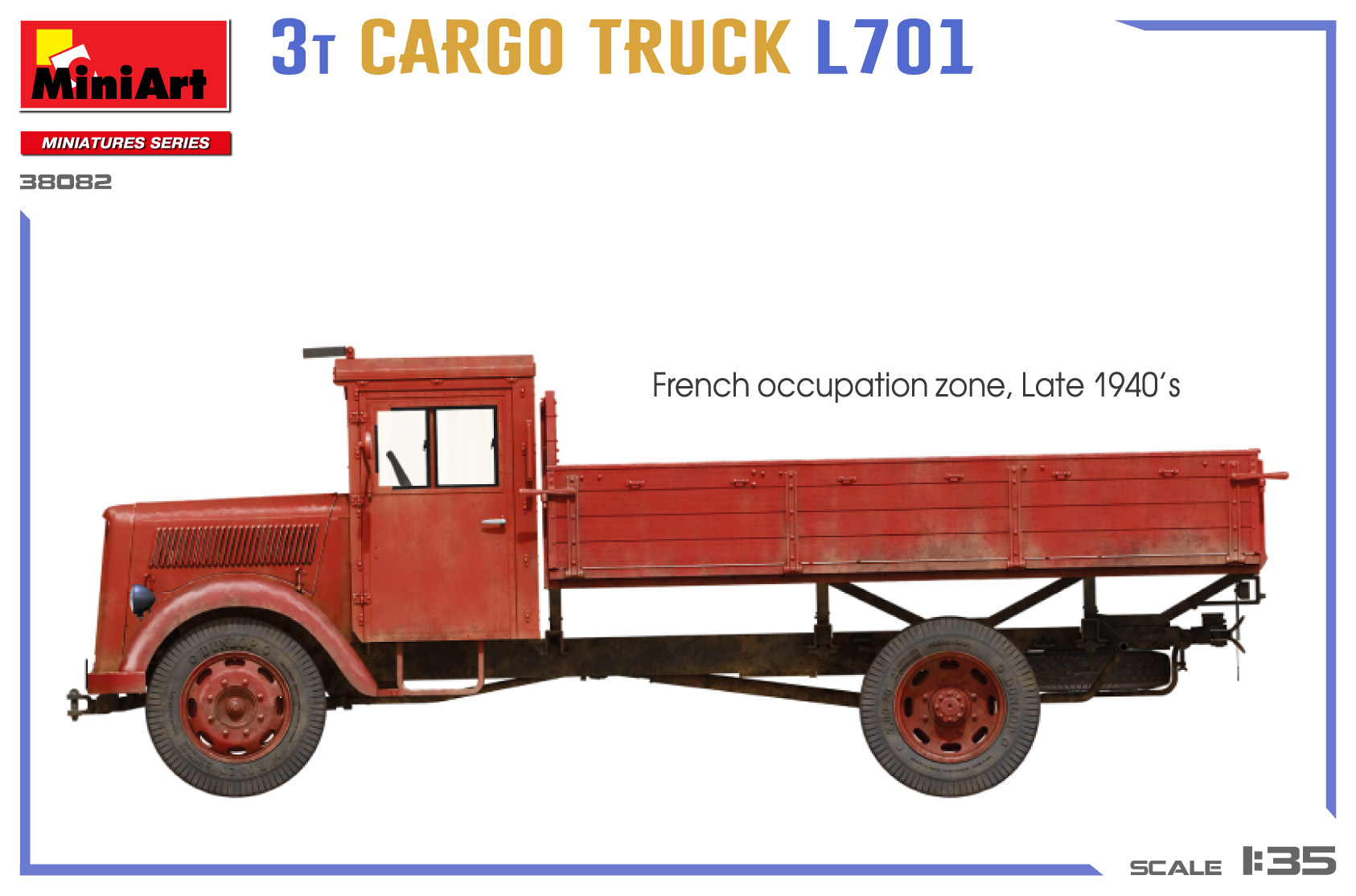 ak-interactive-1-35-3t-cargo-truck-l701-kit-modello-camion-militare image 3