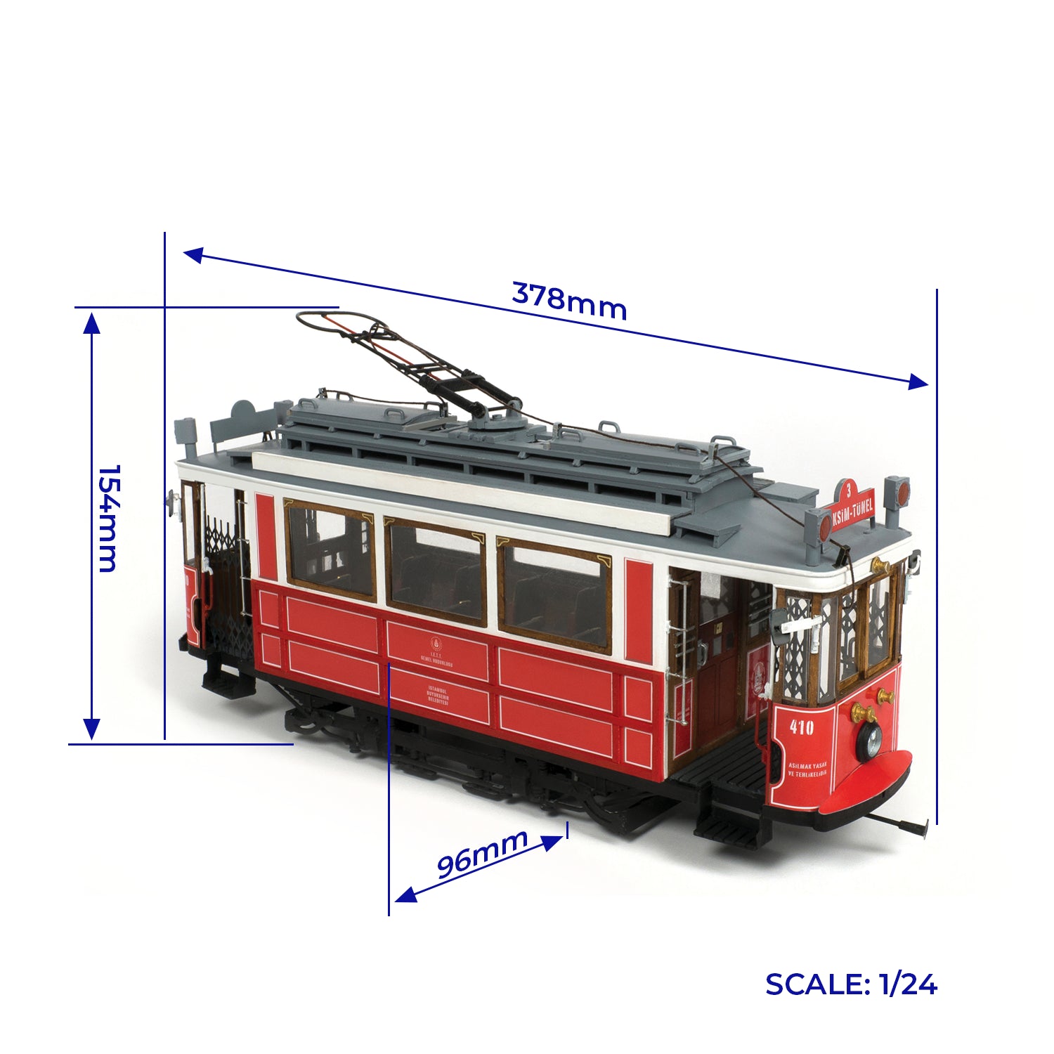 occre-istanbul-tram-taksim-tunel-kit-di-montaggio-tram-storico image 2