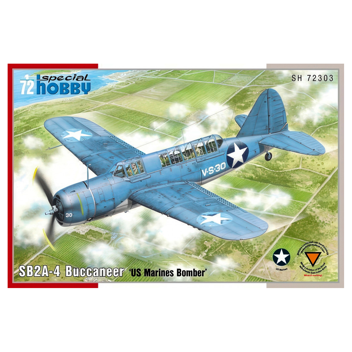 ak-interactive-1-72-brewster-sb2a-4-buccaneer-us-marines-bomber-kit-aereo image 1