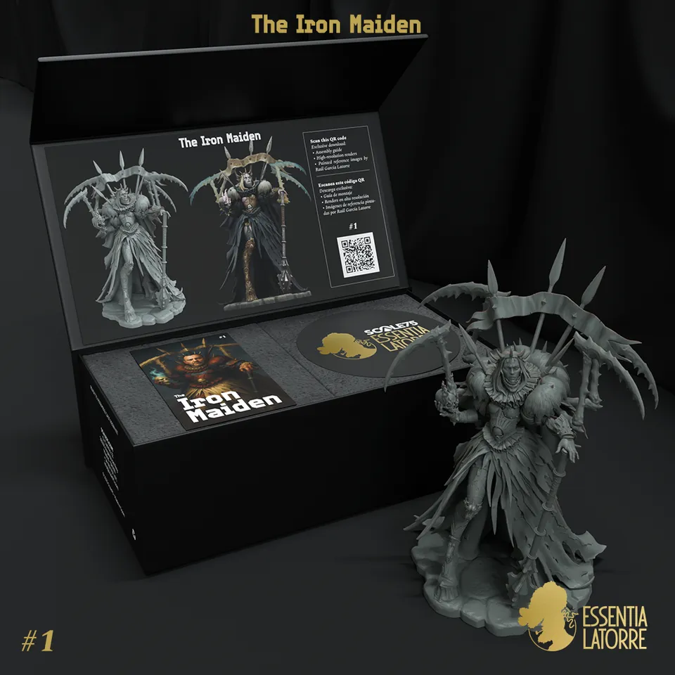 scale75-essentia-latorre-the-iron-maiden-figura-resina-80-mm-24-pezzi image 1