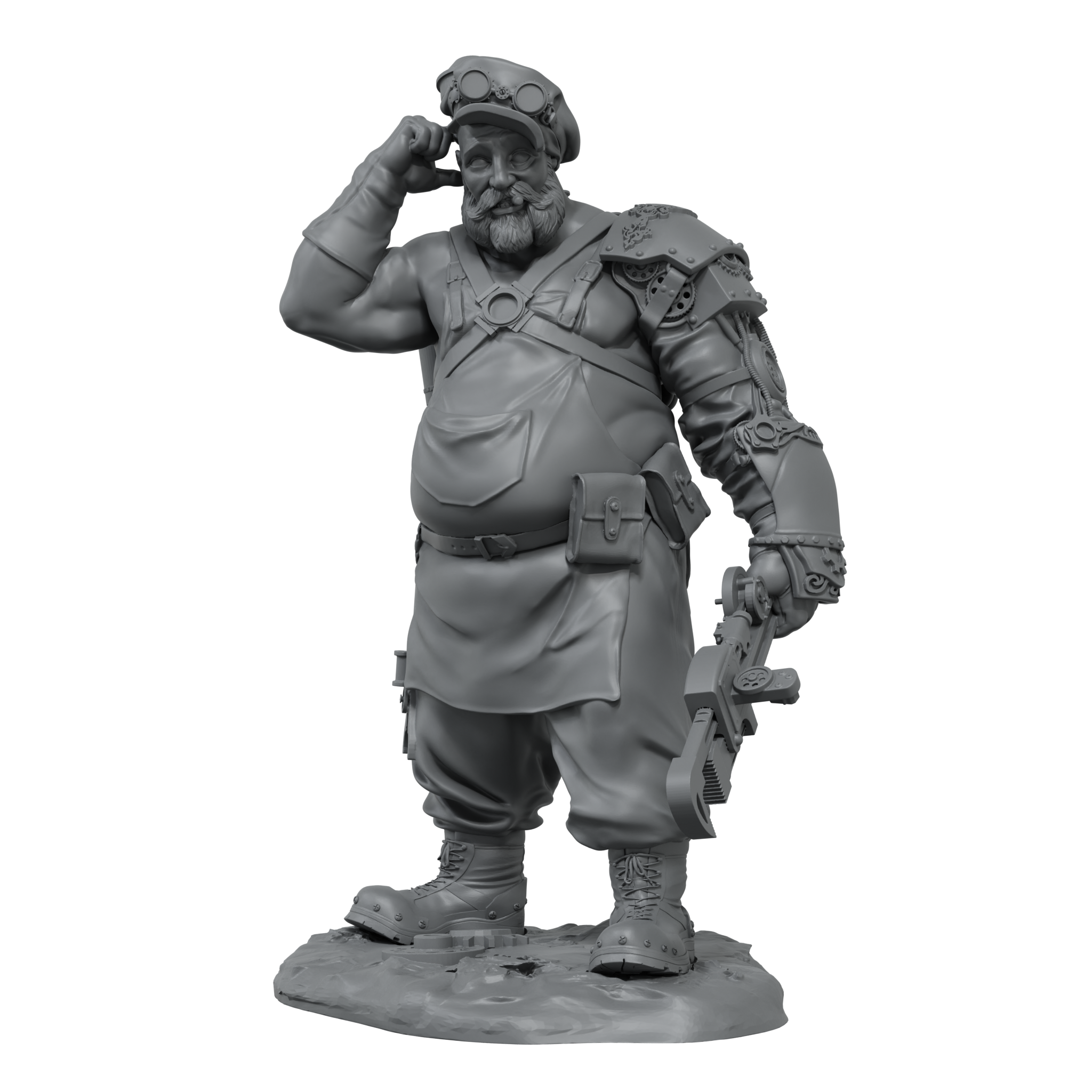 scale75-joe-cassidy-75-mm-figura-in-metallo-bianco-steam-wars image 3