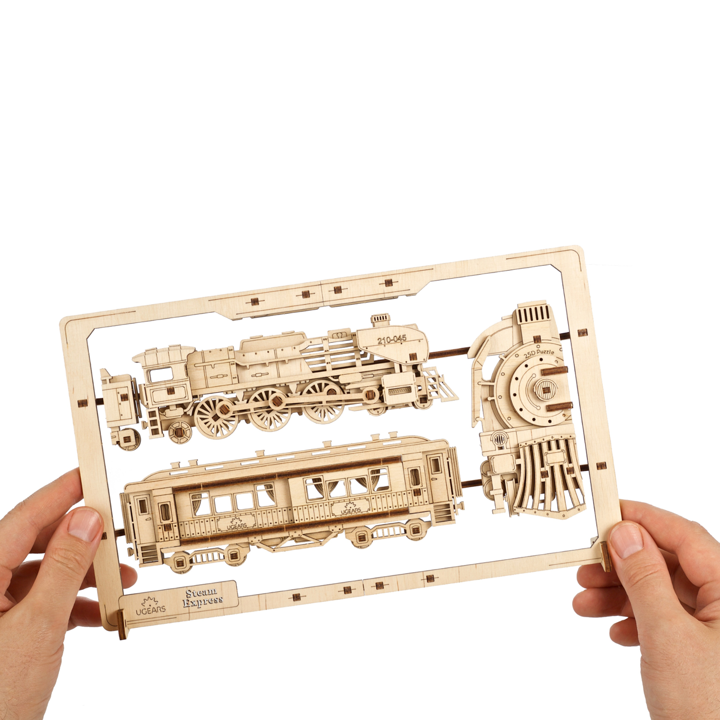 ugears-steam-express-kit-di-modellismo-2-5d-puzzle-in-legno image 4