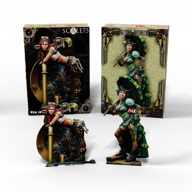 scale75-pack-steampunk-classics-ssp-001-ssp-002-set-2-miniature-fantasy-75-mm image 1