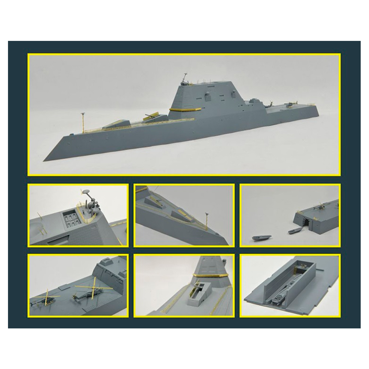 ak-interactive-1-700-uss-zumwalt-ddg-1000-full-hull-kit-cacciatorpediniere-missi image 3