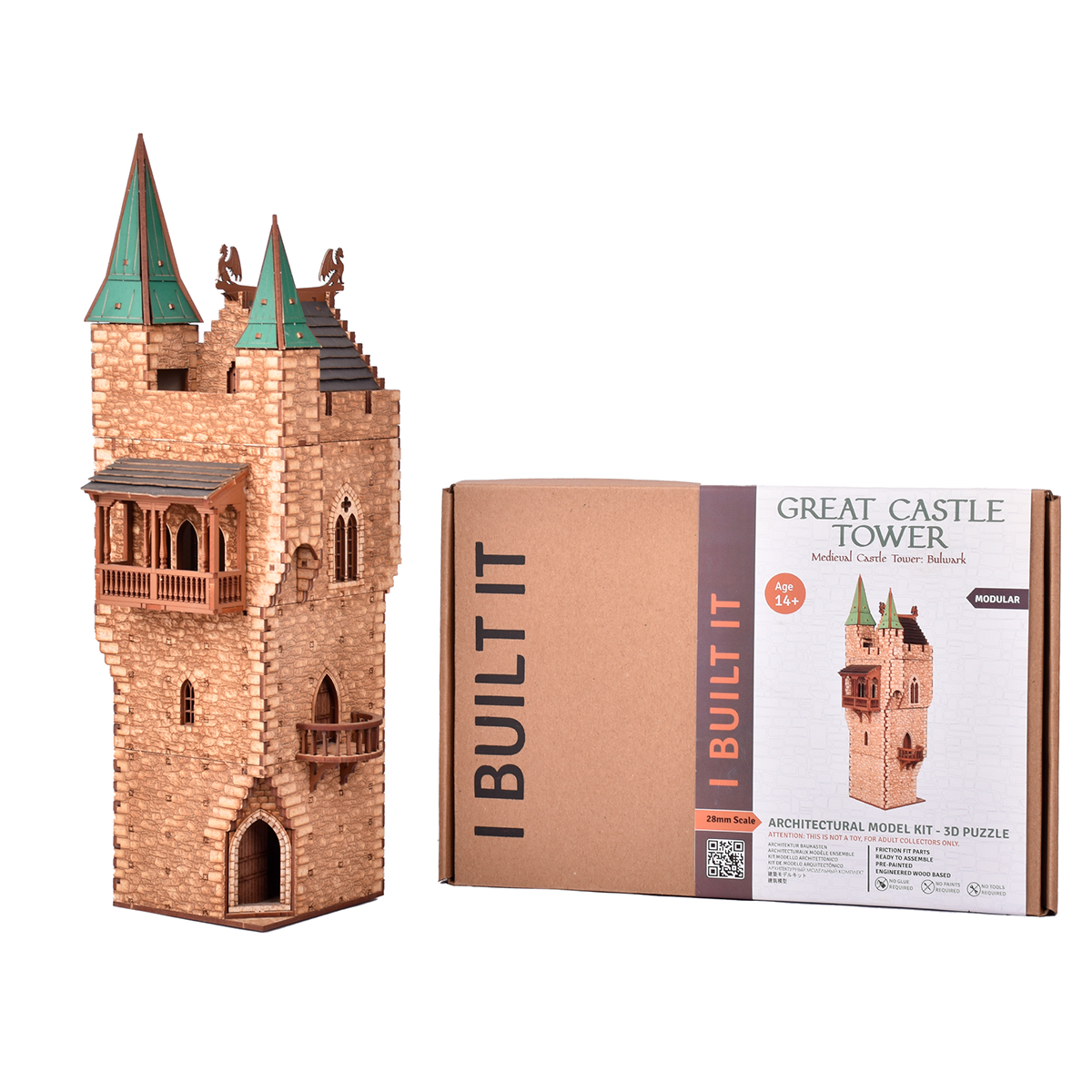 ak-interactive-great-castle-tower-28mm-scale-torre-per-scenari-wargame image 1
