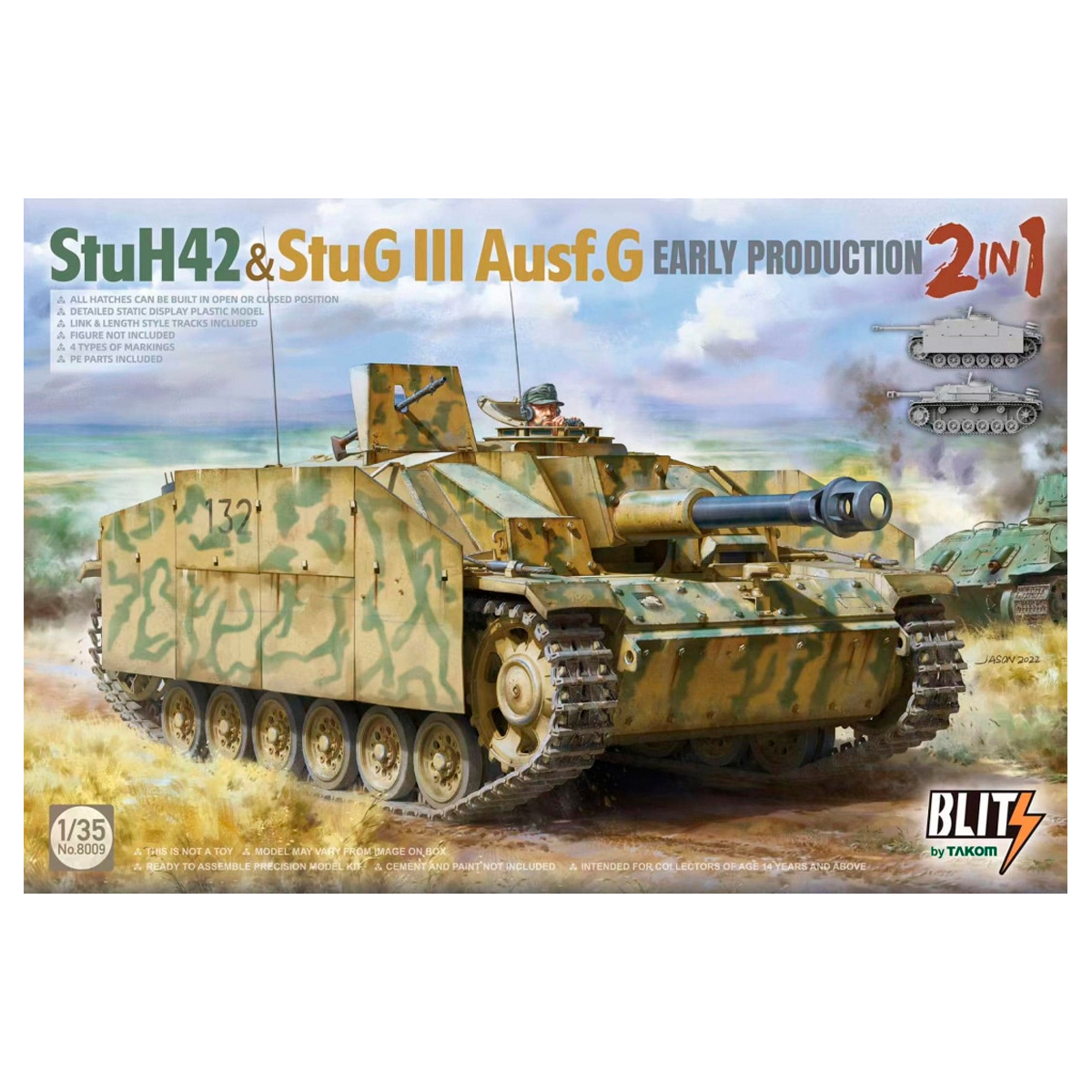 ak-interactive-1-35-stuh42-stug-iii-ausf-g-early-production-2-in-1 image 1