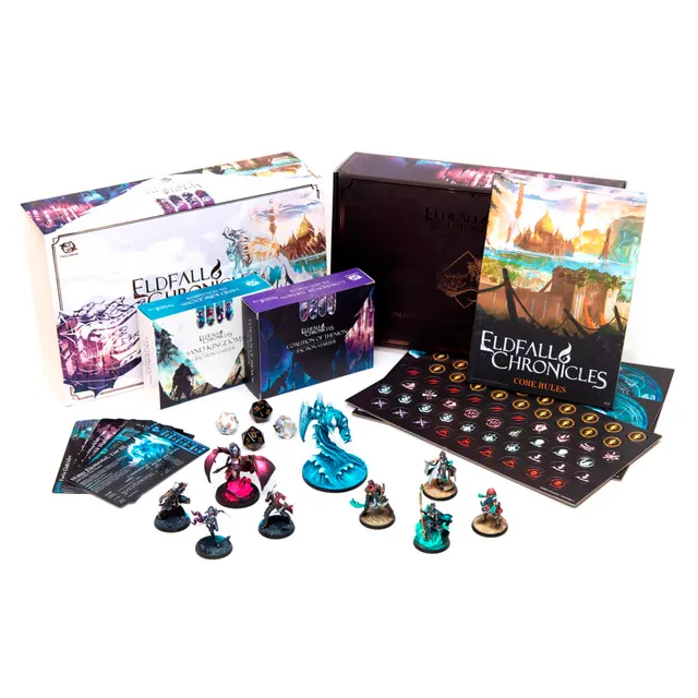 eldfall-chronicles-two-player-starter-set-coalition-of-thenion-vs-sand-kingdoms image 1