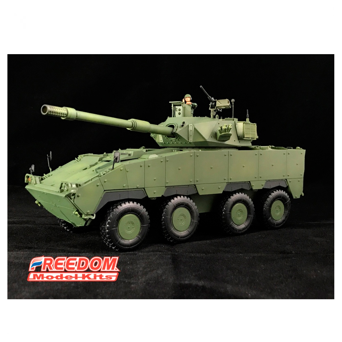 ak-interactive-1-35-roca-cm-37-mgs-black-bear-with-105mm-cannon-prototype image 2
