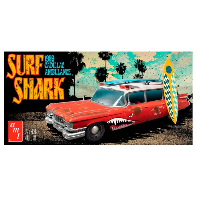 1-25-1959-cadillac-ambulance-surf-shark-kit-modellismo-con-sconto image 1